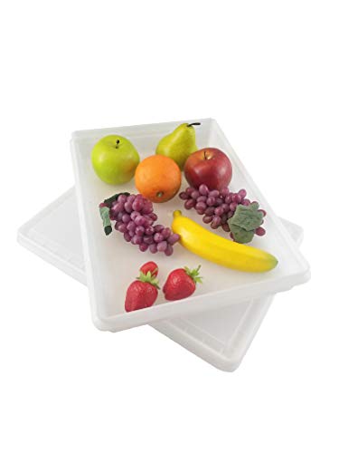 Fish Tubs/Food Storage Bins 10lb 11.5" x 15.5" x 2", Pack of 20- Shallow Container Bases Only, Lids not Included - size: 11.5 x 15.5 x 2 Inch (Pack of 20)