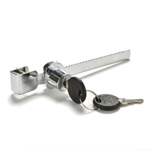 Sliding Glass Door Lock for Reptile Vivarium Terrarium Showcase Display Cabinet, Zinc Alloy Security Latch with Keys, Pet Enclosure Hardware(4-8mm) - size: 4-8mm