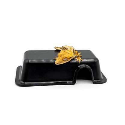 Pangea Reptile Hide Box (A - Mini 5.5"x3"x1.5") - Fits Most Standard Shoe Case Rack Units, Usable as Snake Tank Accessories, Good for Hatchling Ball Python, Boas, Baby Leopard Gecko, Lizards - size: A- Mini
