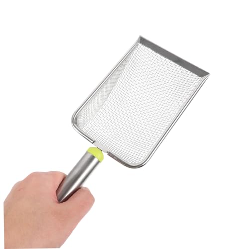 BESPORTBLE 2pcs Stainless Steel Cat Litter Scoop Fine Mesh for Easy Cleanup of Pet Waste Shovel for Cat Litter and Reptile Excrement for Maintaining Spaces