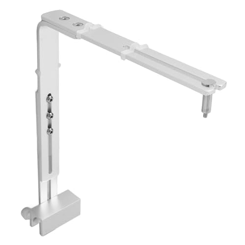 Fish Tank Light Stand, Aluminum Alloy Adjustable Height Reptile Lamp Stand with High Stability, for Aquariums (Silver) - color: Silver