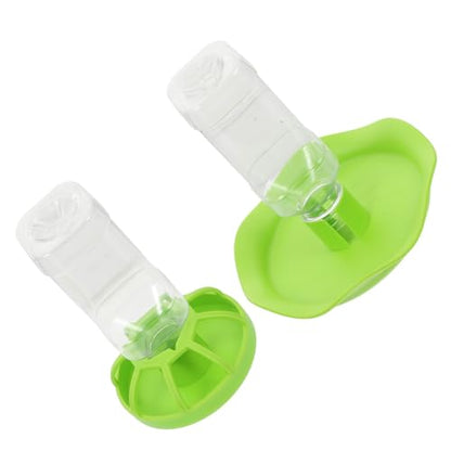 2sets Lizard Water and Food Basins Plastic Tortoise Water Feeders for Small Reptiles for Lizards Turtles and Other Crawling Pets