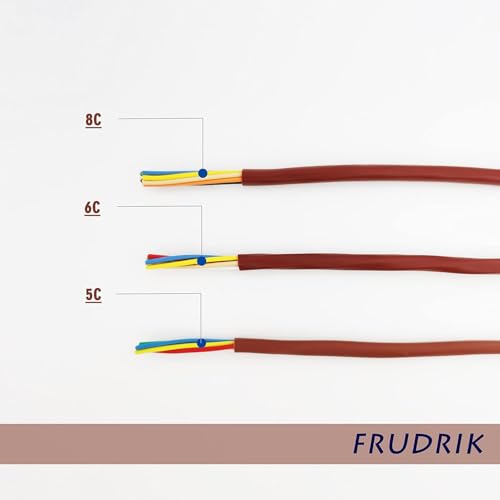 Thermostat Wire - Solid Copper 18 Gauge - CL2 - Power Circuit Cable (18/3Brown,50ft) - color: 18/3Brown, size: 50ft