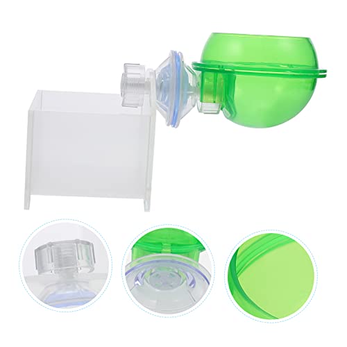 Toddmomy 2pcs Auto Water Feeder Lizard Gecko Feeder Reptile Food Bowl Drinking Basin Suction Cup Pet Supplies for Turtle Snake Spider