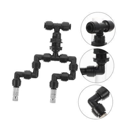 Toyvian Reptile Mister Spray Head for Tank and Garden Universal Nozzle Adjustable Spray for Ecological Landscape and Moss Spraying - size: 14.00X13.50X2.00CM