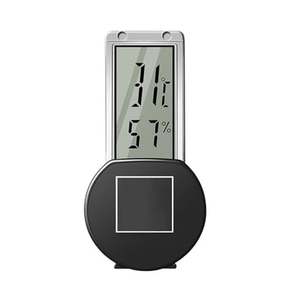 Reptiles Tanks Thermometers Featuring 3 Way Suction Cup Mount and 2 Year Batteries Life for Accurate Habitat Temperature Control Reptiles Thermometers Indoor Terrarium - color: Black