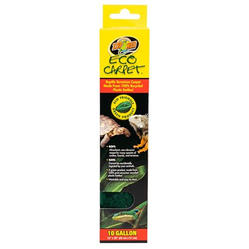 Zoo Med Green Eco Carpet 20" L X 10" W 10 Gallon