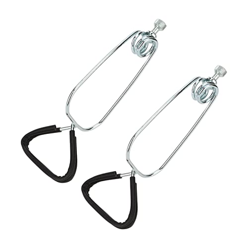 2 Sets Reptile Lampshade Holder, Adjustable Clamp Lamp Stand Iron Clamp Stand Fixture Heat Dome Light Bracket for Reptile Pets