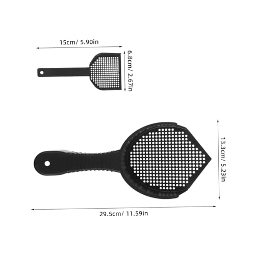Abaodam 2Pcs Cat Litter Scooper Set Durable Plastic Sifting Scoop with Ergonomic Handle for Effortless Cleaning of Litter Boxes and Reptile Terrariums Waste Removal