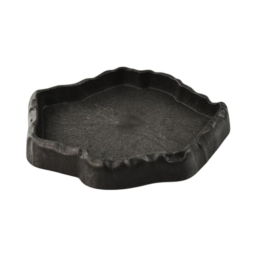 Reptile Water Dish, Reptile Feeding Dish Corner Bowl Breadworm Feeding Food Bowl, Terrarium Decor Bowls for Bearded Dragon Lizard Frog Leopard Gecko Tortoise Hermit Crab Chameleon (Small) - size: Small