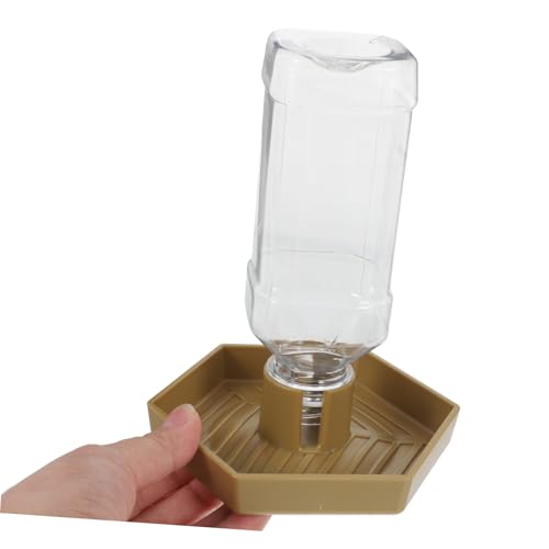 Reptile Automatic Water Dispenser for Tortoise and Lizard Compact Hydration Bowl with Reservoir Effortless Maintenance Feeding Dish Space Saving Pet Accessory for Reptile Tanks