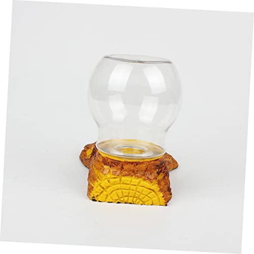 BESPORTBLE Fully Auto Reptile Water Feeder Pet Drinking Fountain Resin Craft Non-Toxic Easy Cleaning Tortoise Basin Lizard Water Bowl