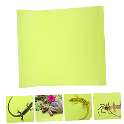 Sosoport Crawling Carpet Reptile Hammock Snake Tank Mat Bearded Dragon Gecko Accessories - color: Light Green