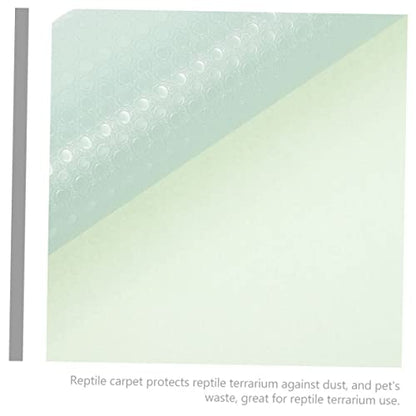 Garneck Eva Reptile Carpet for Snake Cage Bearded Dragon Tank Mat Tortoise Substrate Liner - color: Light Green