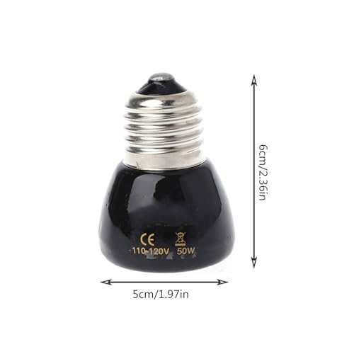 Heat Lamp Bulb No Light Ceramic Heat Emitter for Brooder Lambs Snake 25W/50W/75W/100W Ceramic Heating Bulb