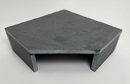 TheFrogHouse Slate Stone Reptile Hide 6x6x2 Bottomless Natural Cave Decor