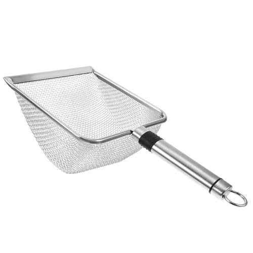 Stainless Steel Cat Litter Scoop Metal Litter Sifter 2.8mm Mesh Large 28.5x14x6cm Sand Shovel Pet Waste Cleaning