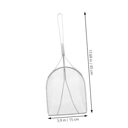 VICASKY Stainless Steel Reptile Sand Shovel Fine Mesh Filtering Scoop for Turtles Lizards Snakes and Geckos for Cleaning Substrate and Waste in Terrariums