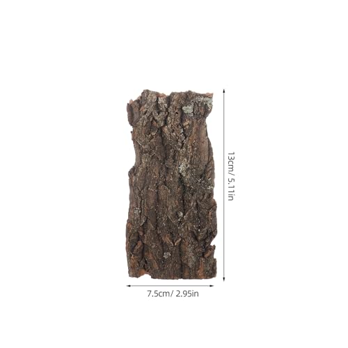 4pcs Natural Reptile Climbing Bark Decor for Terrariums for Lizards Bearded Dragons and Habitats Pet Environments