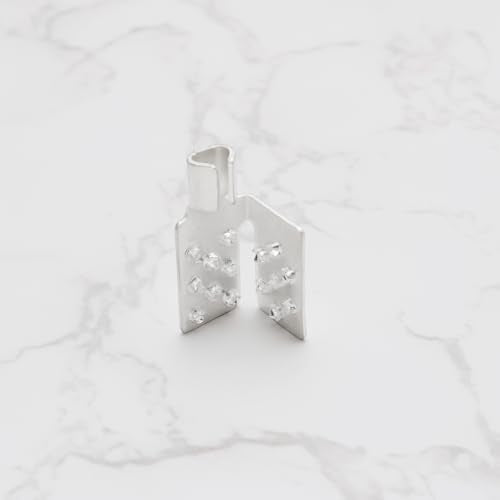 10pcs Crimp Connectors Mounting Clamps Infrared Heating Foil Crimp Press Flat Connector Clamps for Installing Infrared Carbon Heating Foil Heating Fabric