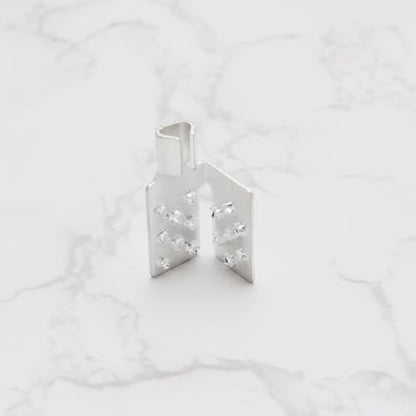 10pcs Crimp Connectors Mounting Clamps Infrared Heating Foil Crimp Press Flat Connector Clamps for Installing Infrared Carbon Heating Foil Heating Fabric