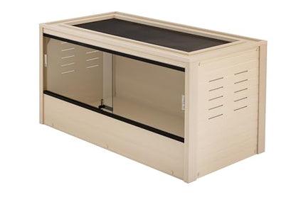 New Age Pet ECOFLEX Two Medium Reptile Enclosures with Matching Stacker Combo Set in Maple - color: Maple, size: Medium