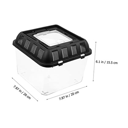 BESPORTBLE Turtle Crates Travel Reptile Travel Carrier Critter Box Reptile Display Container