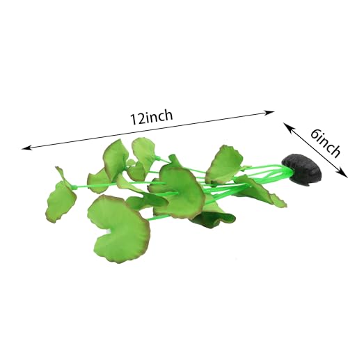 2-Pack 12 Inch Aquarium Silk Aquarium Plants, Artificial Plastic Plant | For Small Tank, Goldfish, Fish Hides (Green B, 12 Inch) - color: Green B