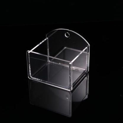 OUNONA Suction Cup Reptile Feeder Water and Food Bowl for Lizards and Green Iguanas, Plastic Material with Solid Construction, Easy Washing, Stable to Install on Wall in Acrylic Boxes