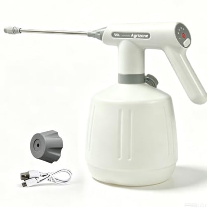 Electric Spray Bottle for Indoor Cleaning, Weeding and Garden 2L Automatic Plant Sprayer with Rechargeable Battery, 2 Adjustable Speeds Mist Nozzles