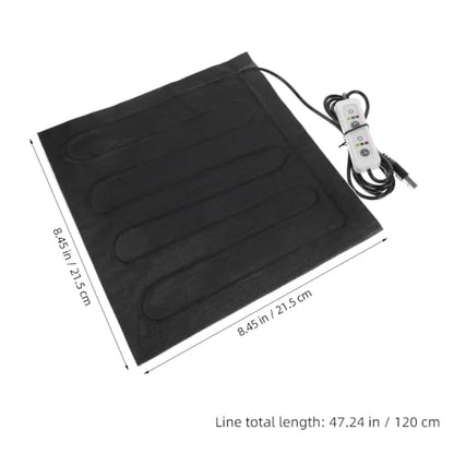 Reptile Heating Pad Low Energy Consumption Electric Heated Mat with Adjustable Temperature, Waterproof Cloth Material for Small Reptiles and Snakes for Home and Travel Use