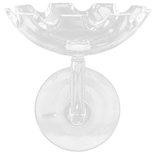 DOITOOL Shrimp Feeding Dish with Suction Cup, Crystal Aquarium Feeder Tray for Tank Feeding, Plastic Reptiles Food Bowl Suitable for Home and Aquarium Use