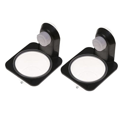 ibasenice 2pcs Reptile Water and Food Dish Black Cup Style Feeding Bowl for Tortoise Lizard and Other Reptiles and Easy to Clean - size: Size 5