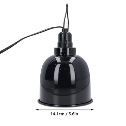 Yosoo Health Gear Reptile Heat Lamp Fixture, Deep Dome 250W E27 UVA UVB Basking Light for Lizards Turtles Terrarium, Clip-On Design
