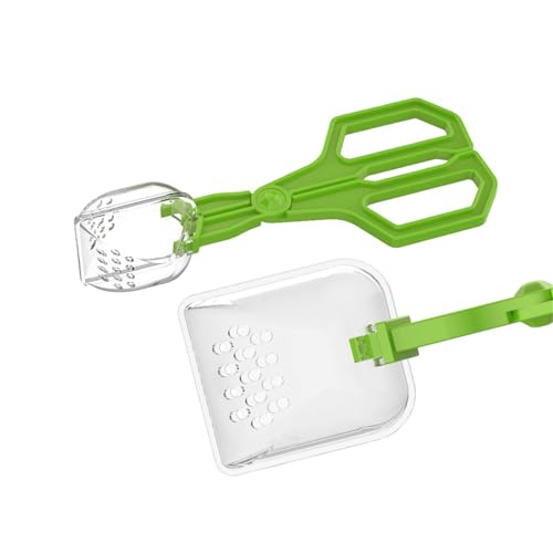 Reptiles Feeding Tongs,Clear Reptiles Feeding Tongs Gentle Creature Catcher Tool with Ergonomic Grip for Safe Handling Easy