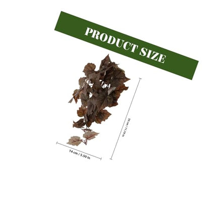 PRETYZOOM Artificial Hanging Plant for Reptile Tank with Suction Cup, Fake Decorative Leaves Pendant for Amphibian Habitat, Terrarium Ornament for Snakes Lizards Frogs Geckos