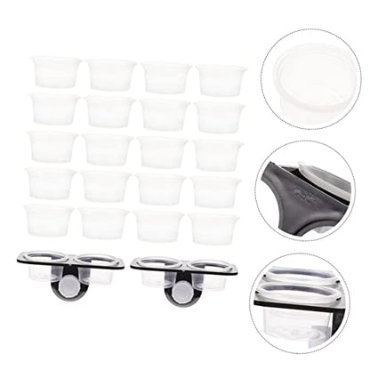 Abaodam 1set Reptile Tank Accessories Gecko Tank Lizard Accessories Reptile Water Dish Feeder Ledge
