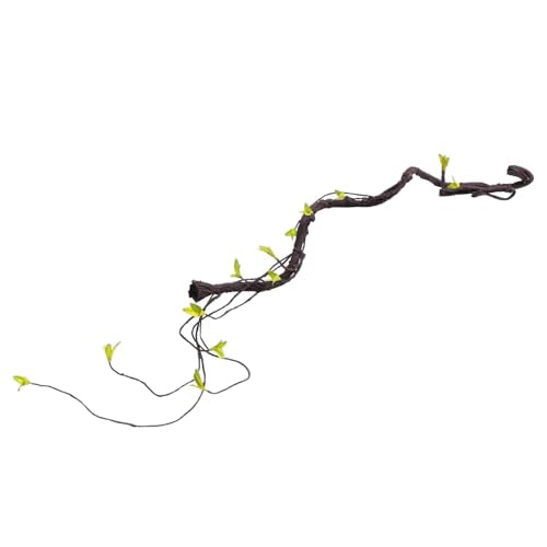 BESPORTBLE 1m Artificial Rattan Reptile Vines for Terrarium Bendable Simulation Climbing Plants Decor for Bearded Dragon Lizard Snake Pet Habitat