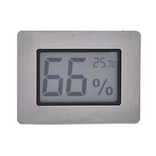 Mini Hygrometer Thermometer, Cigar Embedded Design LCD Electronic Digital Indoor Humidity Gauge Monitor for Cigar Box, Guitar Case, Jars, Wine Cabinet, Greenhouse, Cellar