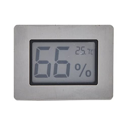 Mini Hygrometer Thermometer, Cigar Embedded Design LCD Electronic Digital Indoor Humidity Gauge Monitor for Cigar Box, Guitar Case, Jars, Wine Cabinet, Greenhouse, Cellar