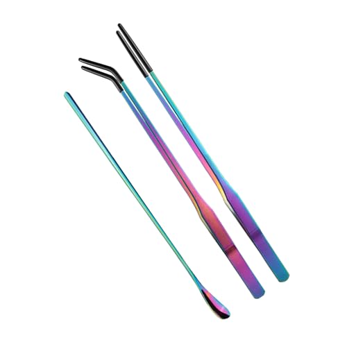 Reptiles Feeding Tongs Clamp Long Nonslip Coated Stainless Steel for Safe Pet Food Handling Pet Feeding Spoon