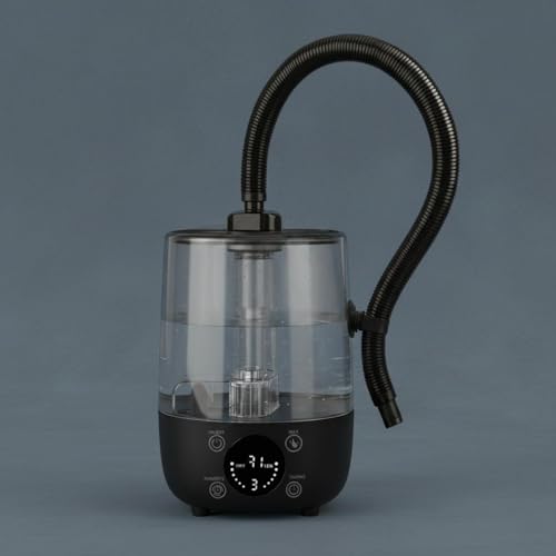 Reptile Humidifier Quiet Reptile Digital Control Panel Terrarium Humidifier, Black - color: Black