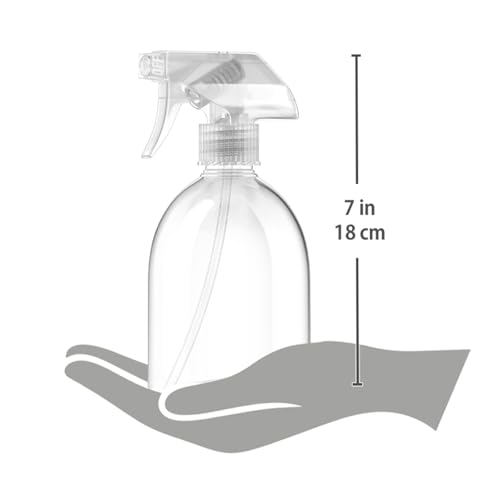 Bar5F Fine Mist Spray Bottle 16-Ounce Essential Oils, Gardening, Mild Cleaning Solutions, Pets, Plants, Cooking, Water Spray Bottle, Salon Hair Misting (2)
