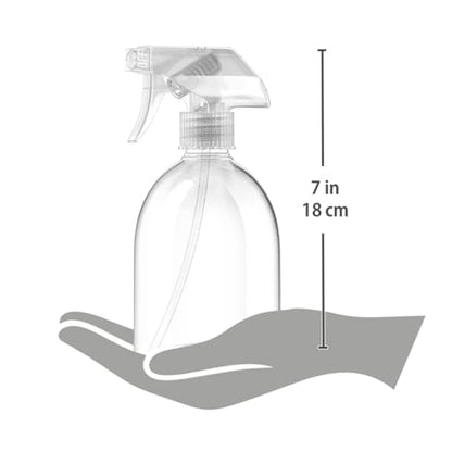 Bar5F Fine Mist Spray Bottle 16-Ounce Essential Oils, Gardening, Mild Cleaning Solutions, Pets, Plants, Cooking, Water Spray Bottle, Salon Hair Misting (2)