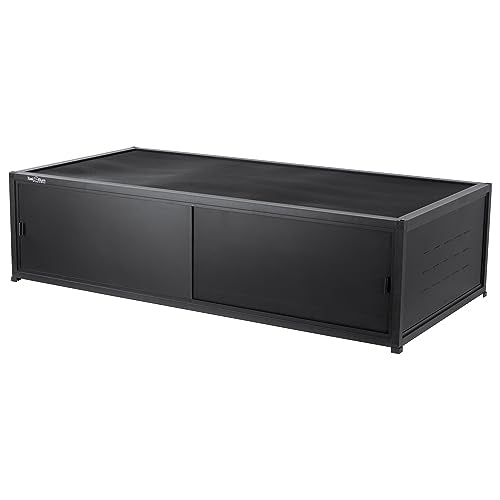 Versatile PVC Reptile Cabinet with Glass/PVC Door Options - Large Reptile Terrarium 48x24x12 inch Ideal for Snake Cage or Multi-Functional Enclosure (12-Inches Height) - size: 48"x24"x12"