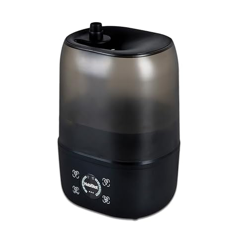 Habistat Reptile Humidifier 4L – Reptile Fogger with 5ft Hose, LED Digital Touch Buttons, Built-In Timer and Quiet Mist for Indoor Tanks, Terrarium Fogger for Enclosure Humidity Control Systems