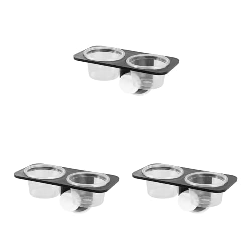 POPETPOP Reptile Feeder Bowl with Suction Cup 4.52X2.36X6.49In Water and Food Container for Lizard Turtle Gecko Chameleon Scorpion Tank Accessories