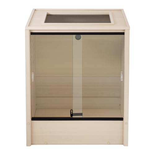 New Age Pet ECOFLEX Vertical Reptile Terrarium, Tall Climber Arboreal Habitat for Chameleons, Geckos & Lizards in ECOFLEX Material, Easy Access, Maple - color: Maple