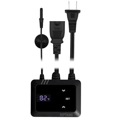Reptile Dimming Thermostat, Heat Lamp Temperature Controller, Reptile Terrarium PID Digital Thermostat, Heating Controller for Basking Spot Heat Bulbs and Ceramic Heat Emitter