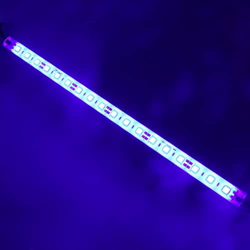 LEDENET 12" Blue 440nm Waterproof IP67 LED Aquarium Fish Tank Light 5050 18 LEDs 12V DC Aluminum Rigid LED Lights Fixture for Plant Grow, Saltwater Freshwater Fish, Reef Tank Lighting - size: 1 x 12'' 440nm